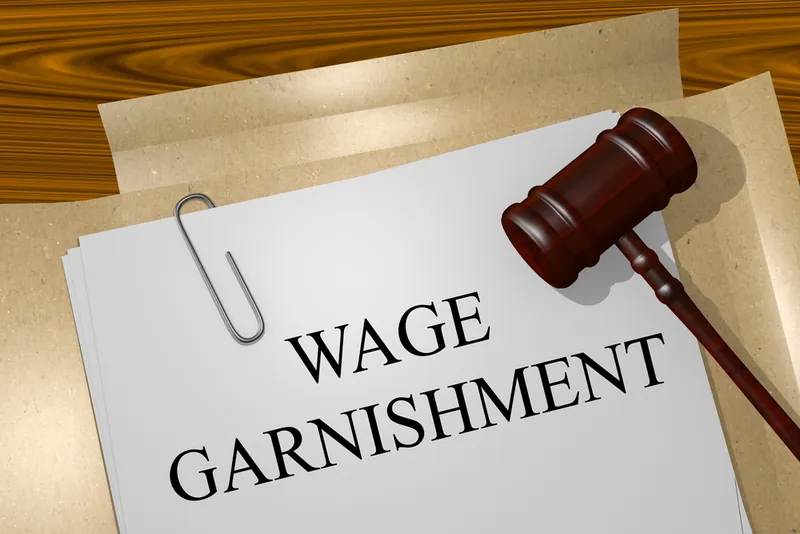 Wage garnishment paperwork